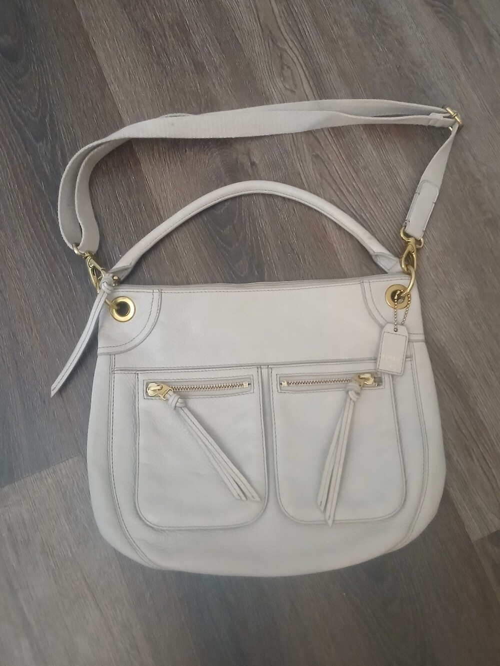 Fossil Karli Gray Crossbody Bag